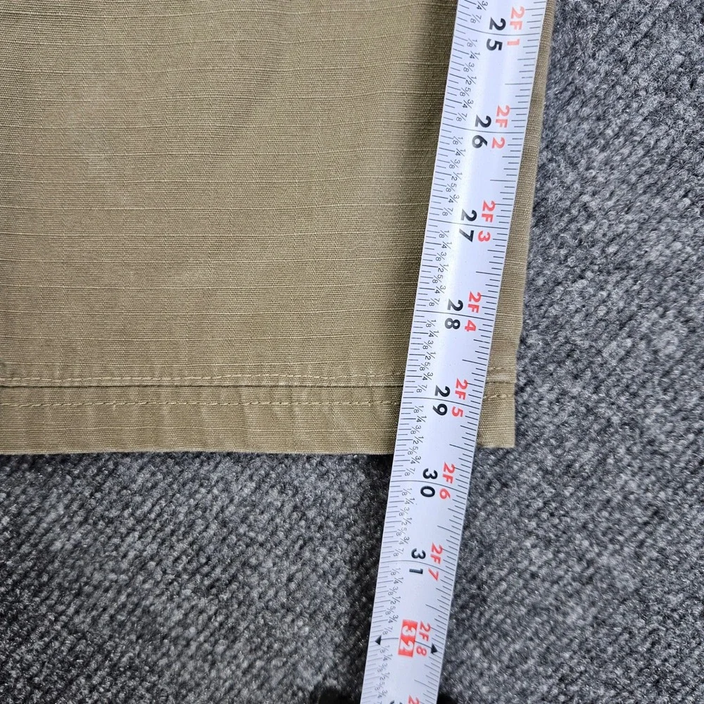 Wrangler Riggs Pants Men 38x32(30) Ripstop Dark Khaki Utility Double Knee‎ READ
